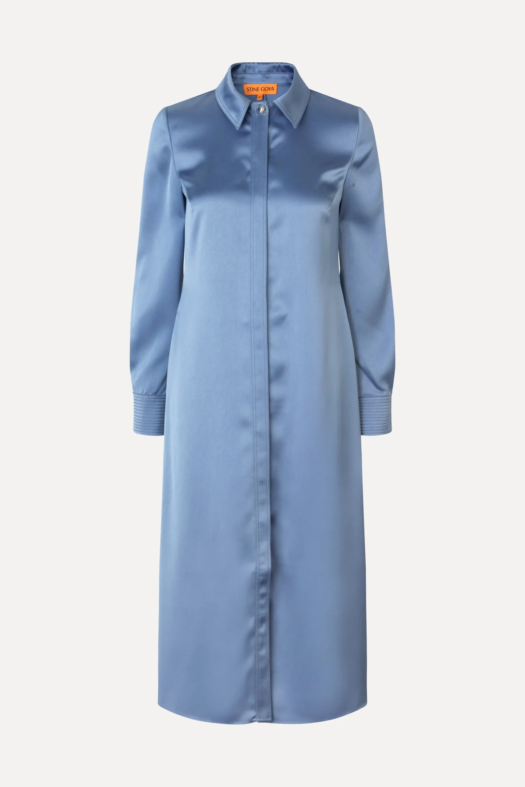 Collared Midi Dress - Infinity Blue-STINE GOYA Cheap