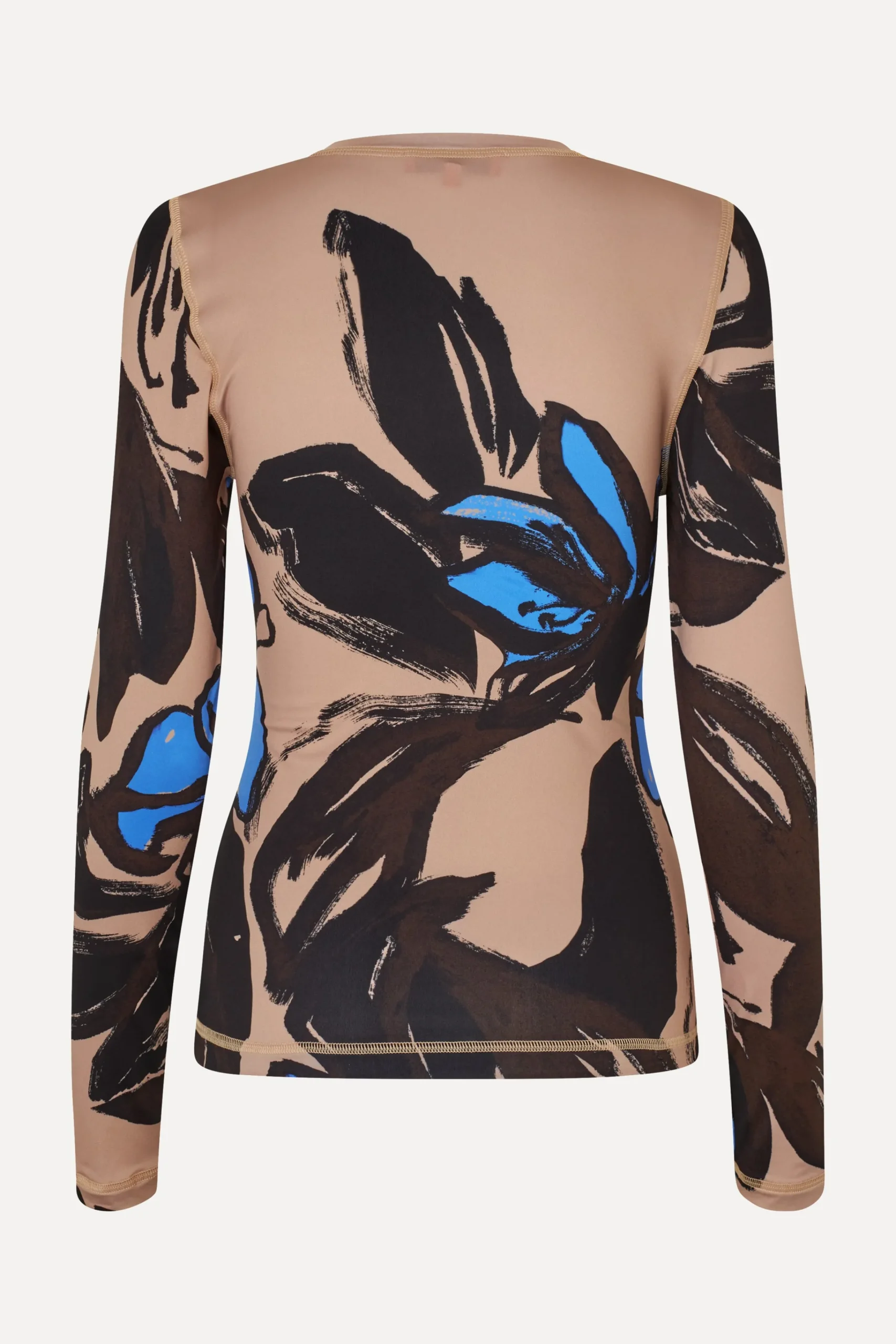 Elastic Long Sleeve Top - Eccentric Floral-STINE GOYA Outlet