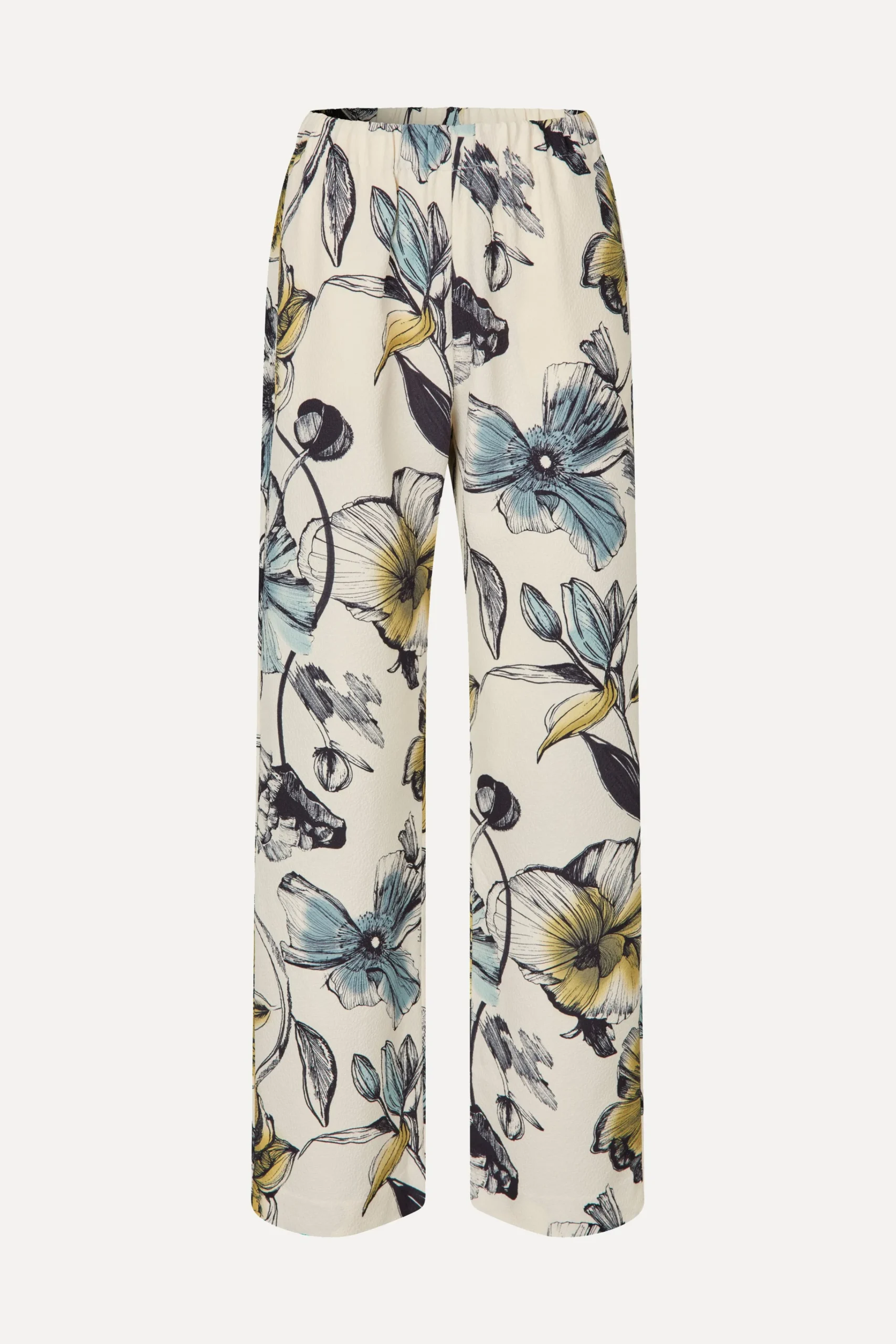 Elasticated Long Pants - Fine Line Poppies-STINE GOYA Cheap