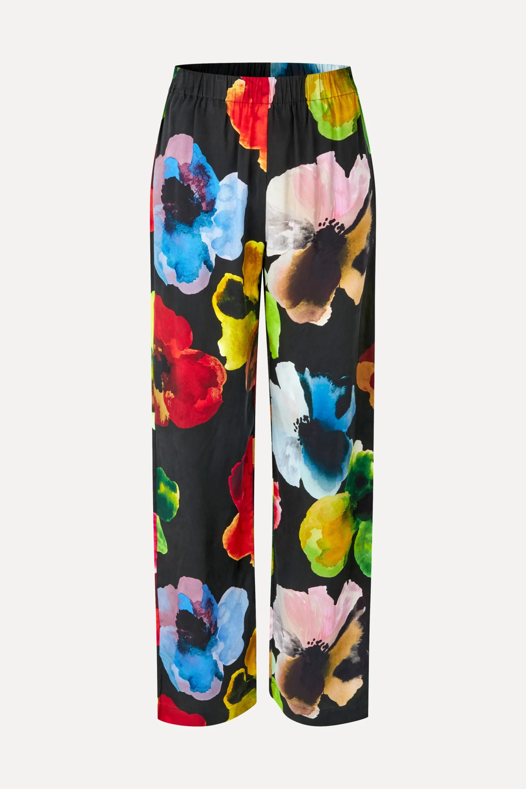 Elasticated Long Pants - Watercolor Bloom-STINE GOYA Cheap