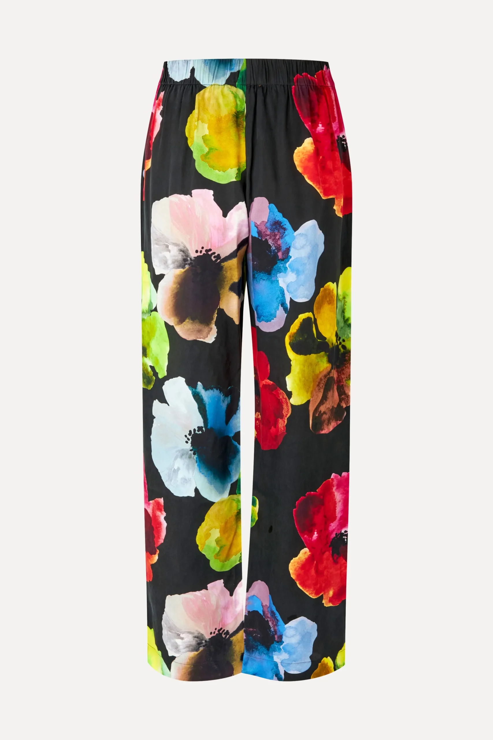 Elasticated Long Pants - Watercolor Bloom-STINE GOYA Cheap