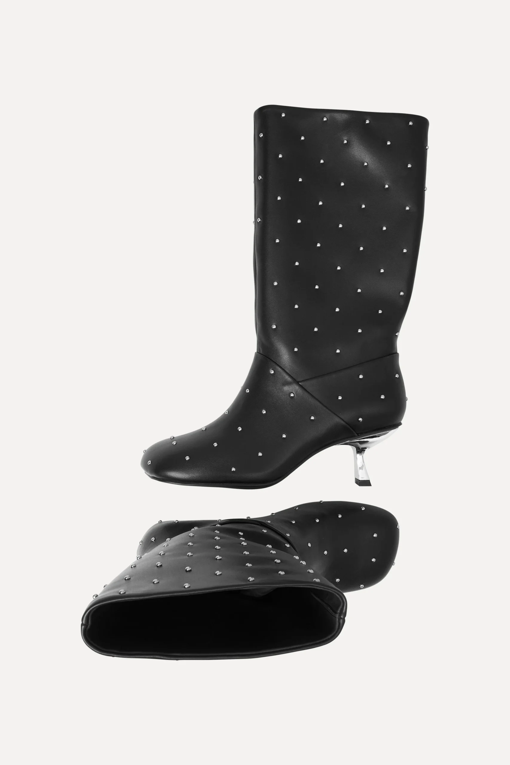 24H Studded Boot - Jet Black-STINE GOYA Discount