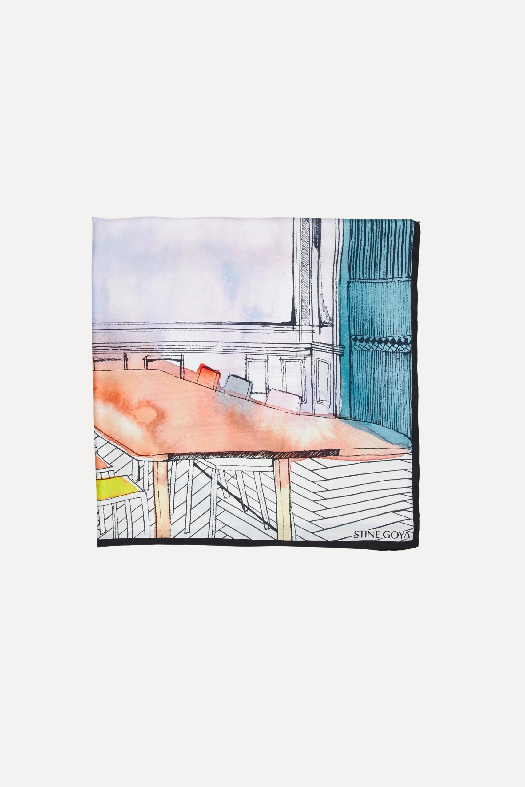 Large Scarf - Aquarelle Showroom-STINE GOYA Clearance