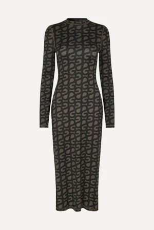 Pullover Long Sleeve Midi Dress - SG Logo-STINE GOYA New