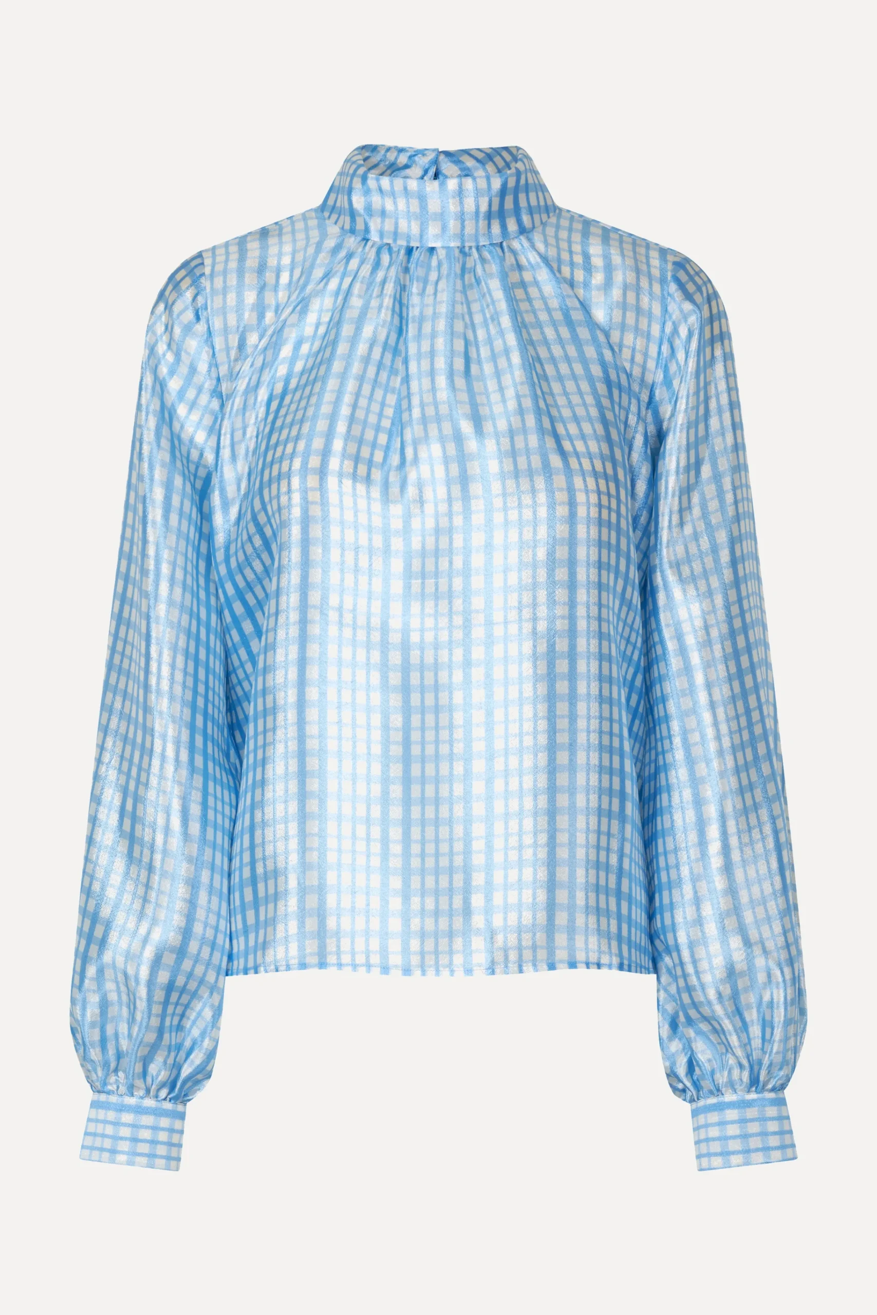 SGAshley Blouse - Blue Check-STINE GOYA Clearance