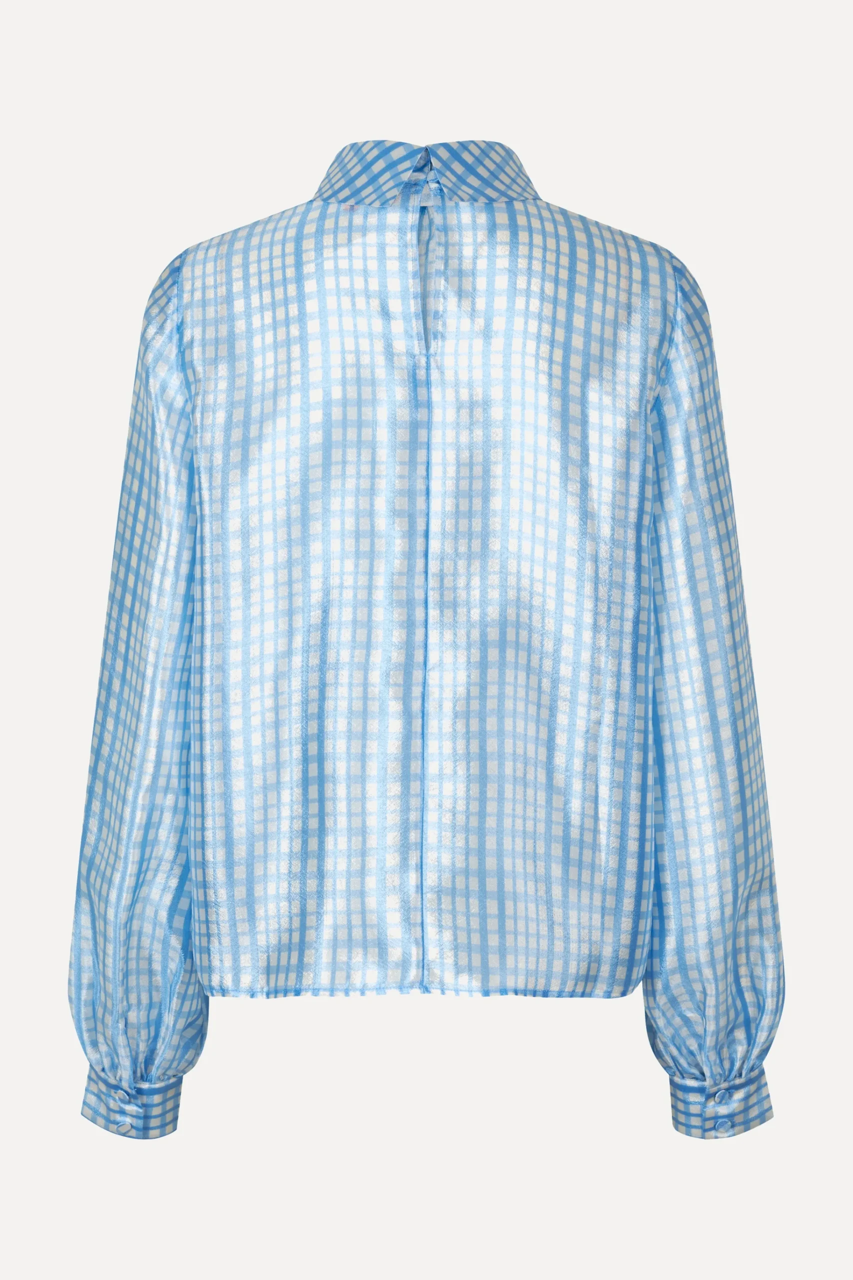 SGAshley Blouse - Blue Check-STINE GOYA Clearance
