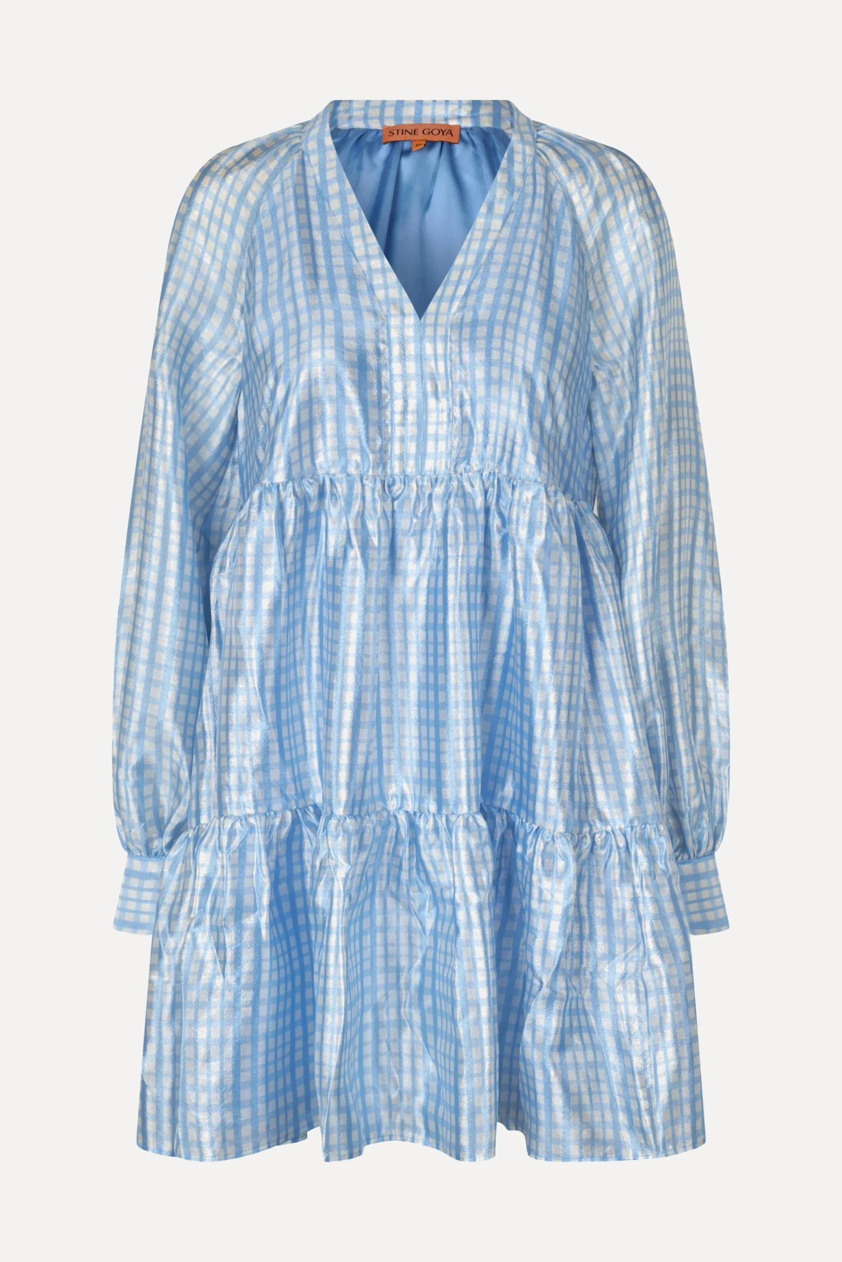 SGJasmine Dress - Blue Check-STINE GOYA Outlet