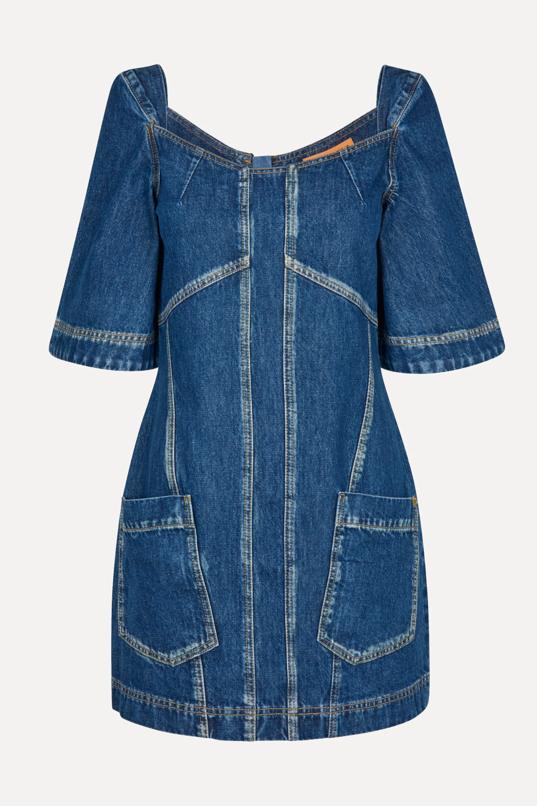 SGYvonne Denim Dress - Trompe L'oeil-STINE GOYA Discount