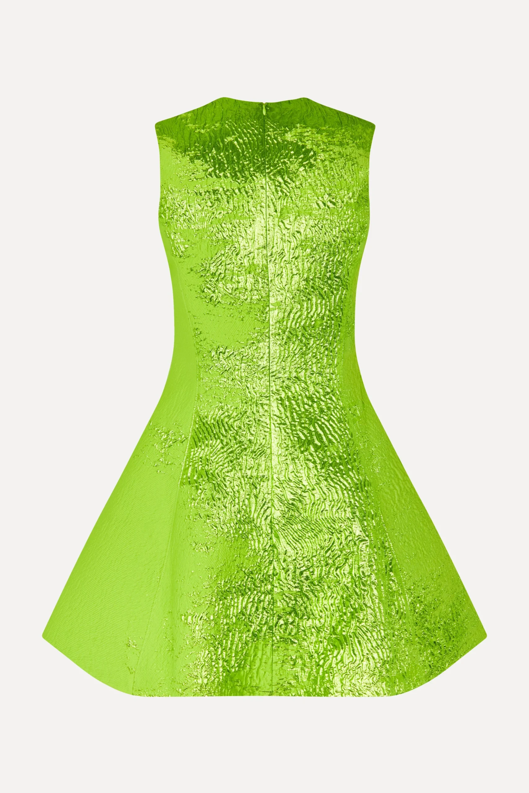 Sleeveless Mini Dress - Green impressionist hue-STINE GOYA Cheap