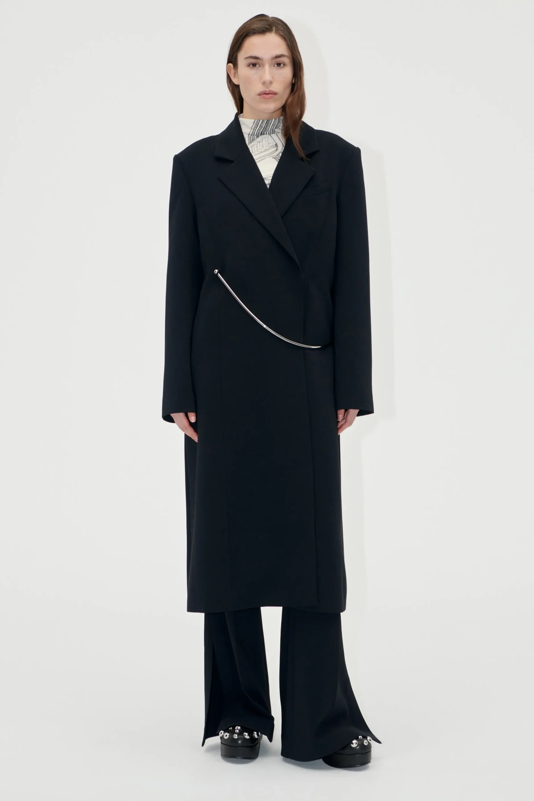 Straight Long Sleeve Coat --STINE GOYA Shop