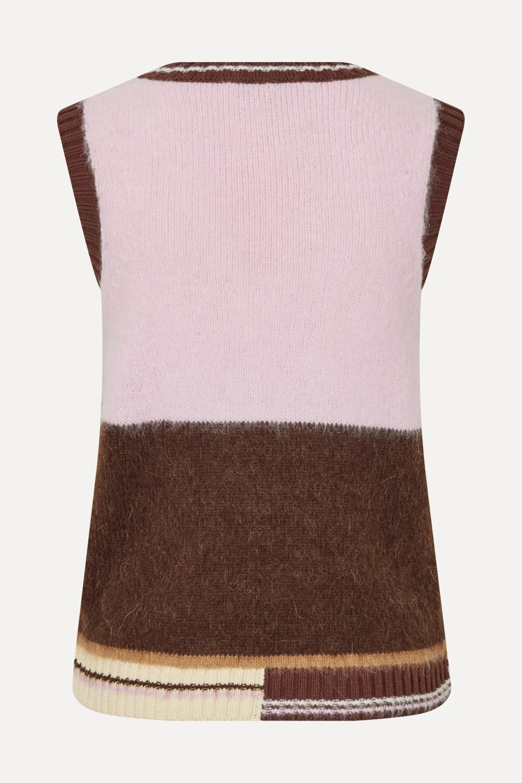 V Neckline Vest - Multi Stripes-STINE GOYA Sale