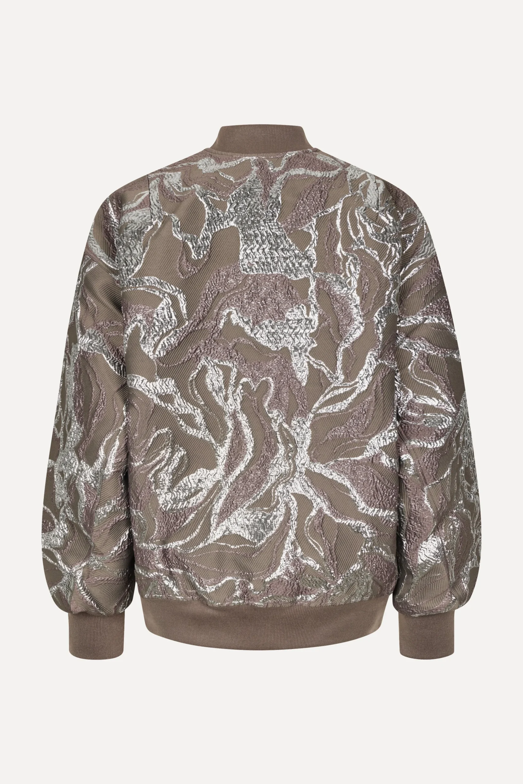 Volominous Bomber Jacket - Abstract Foliage-STINE GOYA Clearance